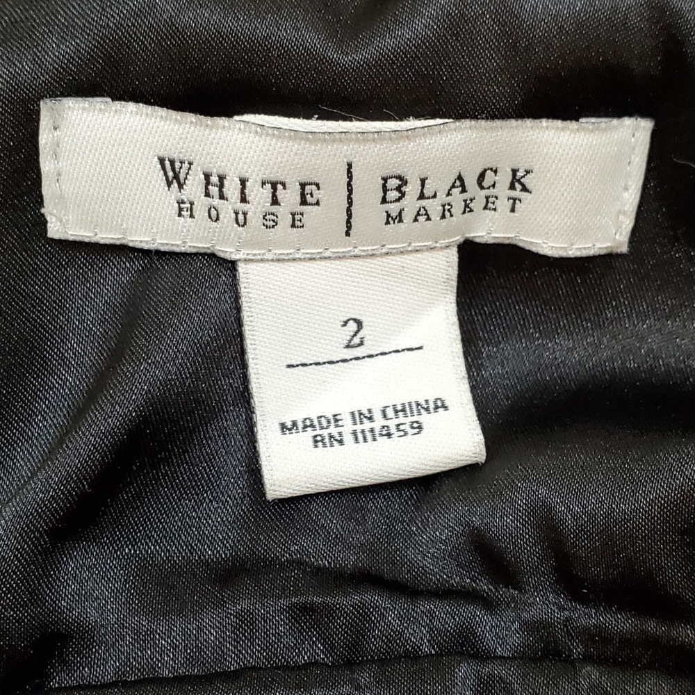 White House Black Market Black High Neck Dress - Picture 4 of 4